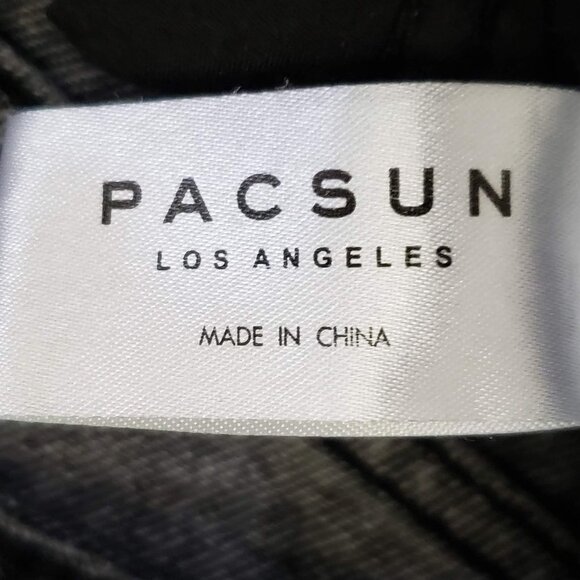 Pacsun High Rise Mom Jeans Stone Washed Grey 23 - Picture 7 of 9